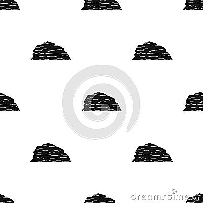 Sandy ceremony in wild west .Mountains of sand.Mountains in the desert.Different mountains single icon in black style Vector Illustration