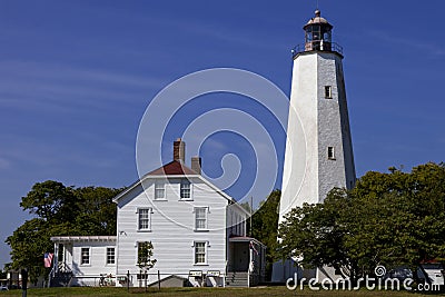 Sandy Hook Lighthouse NJ Stock Photo