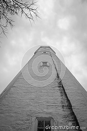 Sandy Hook Lighthouse - a unique perspective Editorial Stock Photo