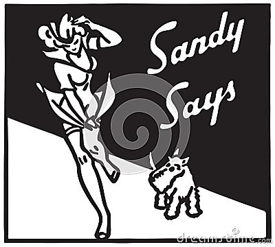 Sandy Says 8 Stock Photo