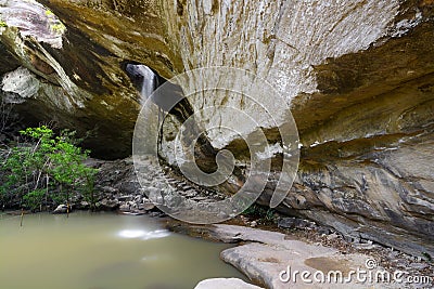 Sang Chan Waterfall unseen in Ubon ratchatani Stock Photo