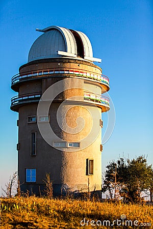 Sanglok space observatory in Nurek Tajikistan Stock Photo