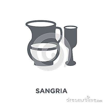 Sangria icon from Drinks collection. Vector Illustration