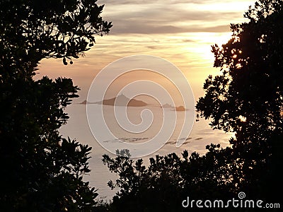 Sanguinary island in Corsica Stock Photo
