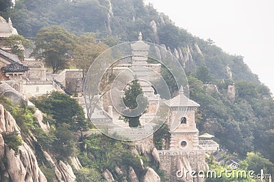 Sanhuang Buddhist Temple Songshan china Stock Photo