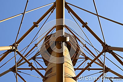 Sanibel Lighthouse Steel Frame Stock Photo