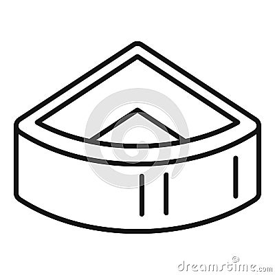 Sanitary jacuzzi icon, outline style Vector Illustration