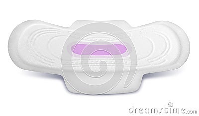 Sanitary Pad Perspective Stock Photo