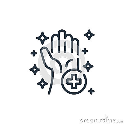sanitary vector icon isolated on white background. Outline, thin line sanitary icon for website design and mobile, app development Vector Illustration