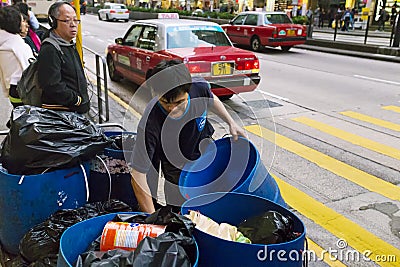 Sanitation worker Editorial Stock Photo