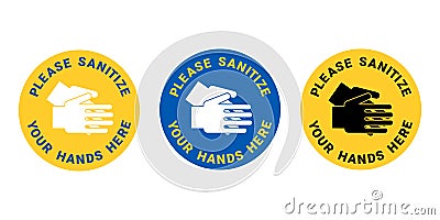 Sanitize your hands Vector Illustration