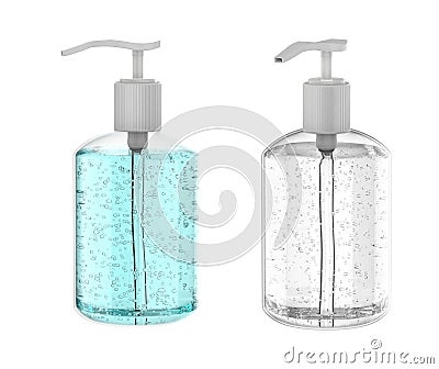 Sanitized gel in pump bottle Stock Photo