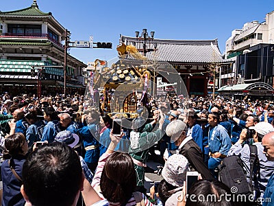 SANJA MATSURI a traditional event in Tokyo Editorial Stock Photo