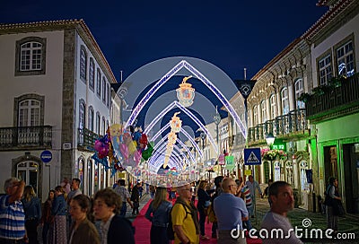 Sanjoaninas festivities, Angra do Heroismo, Terceira island, Azores Editorial Stock Photo