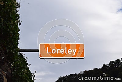 traffic sign 'Loreley' Stock Photo