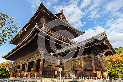 Sanmon Gate at Nanzen-ji Temple in Kyoto Stock Photo