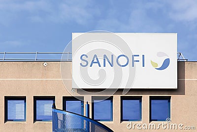 Sanofi building and office Editorial Stock Photo