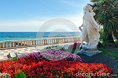 Sanremo (Italian riviera), Statua della Primavera Stock Photo