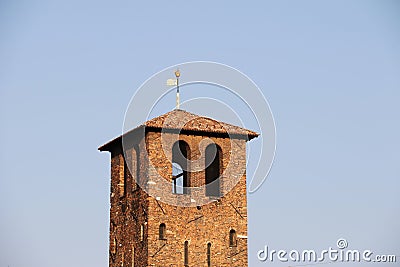 Sant'ambrogio church milan,milano bell tower expo2015 Stock Photo