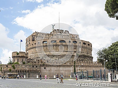 Sant Angelo Castle, Rome Editorial Stock Photo