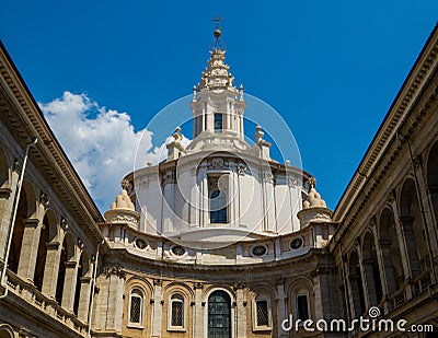 Sant`Ivo alla Sapienza Church, Rome, Italy Stock Photo