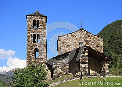 Sant Joan de Caselles (Canillo, Andorra) Stock Photo