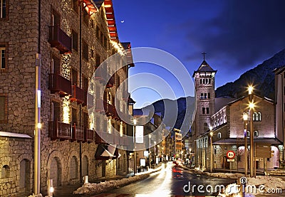 Sant Pere Martir church in Andorra la Vella. Andorra Stock Photo