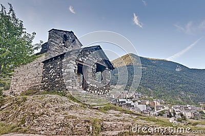 Sant Roma de les Bons at Encamp, Andorra Stock Photo