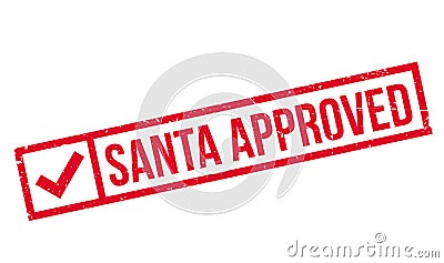 Santa Approved rubber stamp Stock Photo