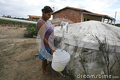 Rainwater collection system Editorial Stock Photo