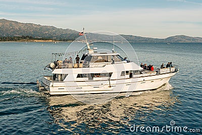 Santa Barbara cruise tour to enjoy the glorious Santa Barbara waterfront and scenery Editorial Stock Photo