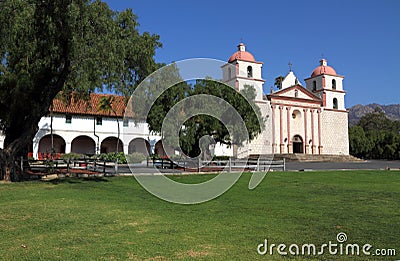 Santa Barbara Mission, California Stock Photo