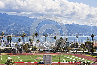 Santa Barbara Sports Field Stock Photo