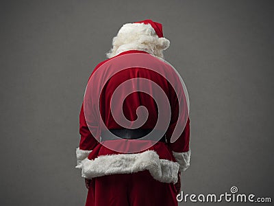 Santa Claus back view Stock Photo