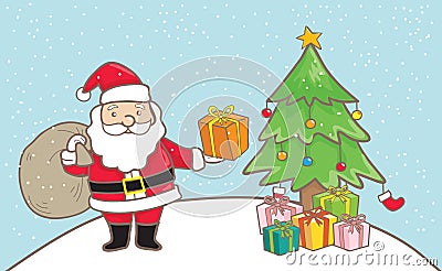 Santa Claus cartoon Stock Photo
