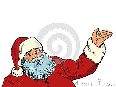 Santa Claus character isolate on a white background Vector Illustration