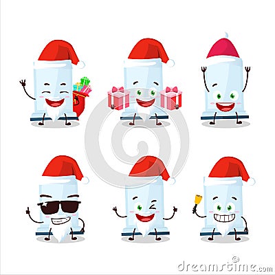 Santa Claus emoticons with aeropress cartoon character Vector Illustration