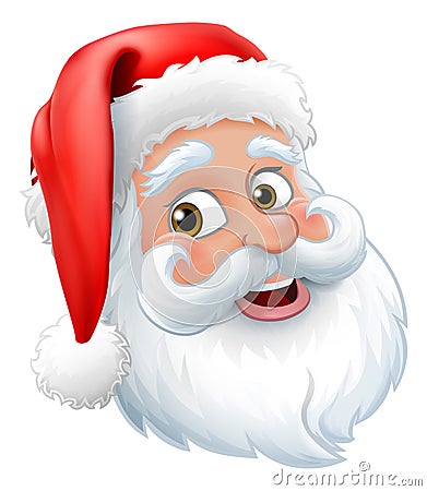Santa Claus Father Christmas Cartoon Character Vector Illustration