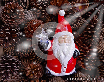 Santa Claus, Newâ€‹ yearâ€‹ components Stock Photo