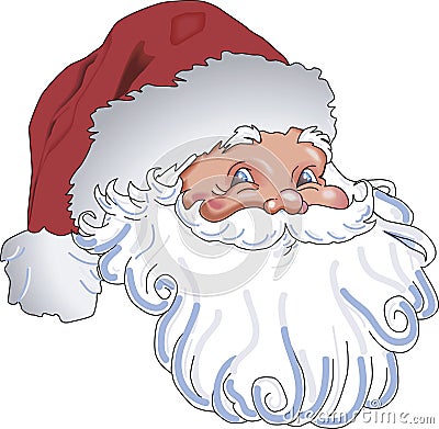 Santa Claus Head Stock Photo