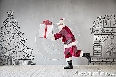 Santa Claus Christmas Xmas Holiday Concept Stock Photo