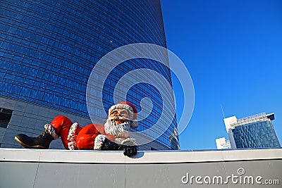 Santa Claus in Milan Editorial Stock Photo