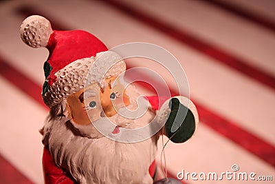 Santa Claus miniature figure Stock Photo