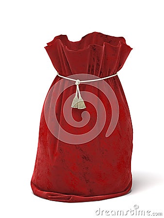 Santa Claus red bag Stock Photo