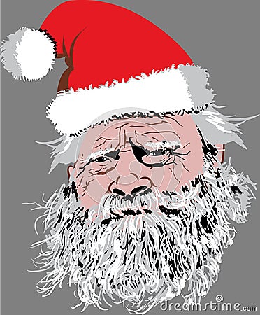 Santa Clause Face Stock Photo