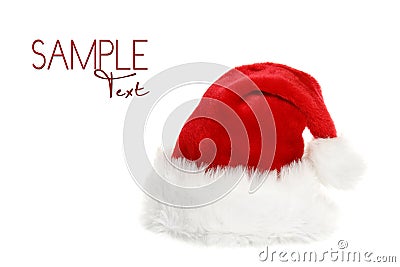 Santa Clause Hat With Copyspace Stock Photo