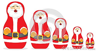 Santa Clauss Doll Vector Illustration