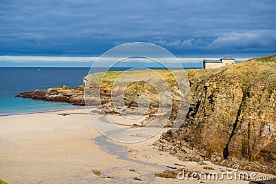 Santa Comba beach in Ferrol Galicia, Spain Stock Photo