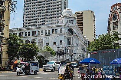 Santa Cruz, Manila, Philippines - Regina Bldg a historical structure along Escolta Street Editorial Stock Photo