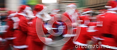 Santa Dash Stock Photo